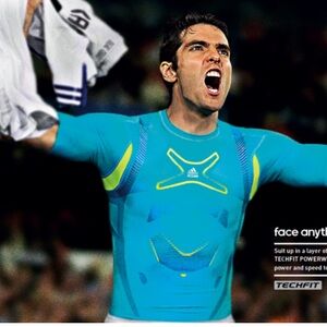 Adidas Techfit climacool Blue Compression Shirt size small short sleeve